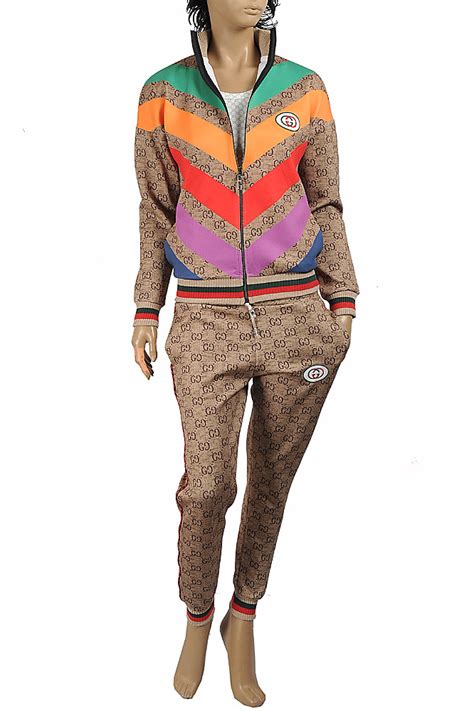 gucci ladies tracksuit|gucci jogging suit women.